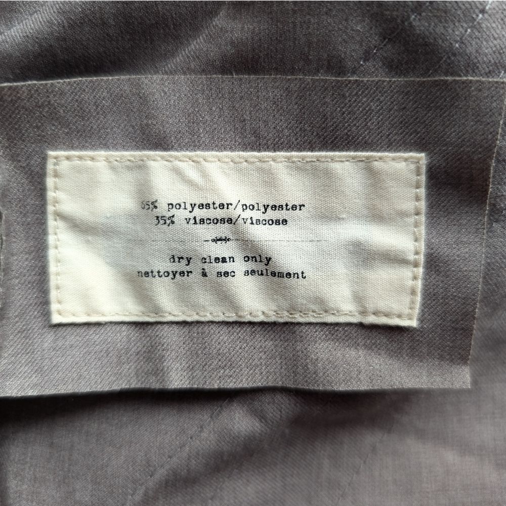 Anthropologie taupe Ruffled Statement Vest Bolero - Picture 7 of 9